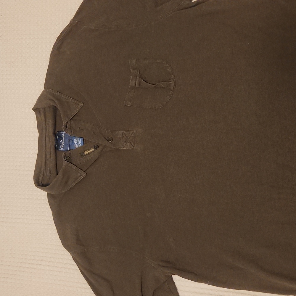 Faconnable green polo xl